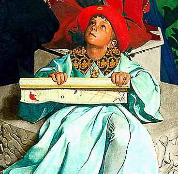 (5) John Cabot and his sons receiving a charter from Henry VII to search for new