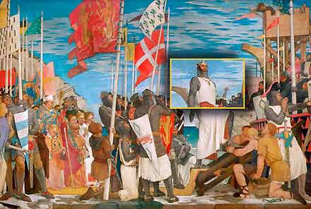 (2) Richard I leaving England for The Crusades