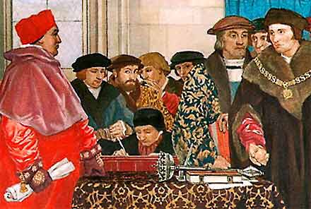 (3) Sir Thomas More refusing to grant Wolsey a subsidy