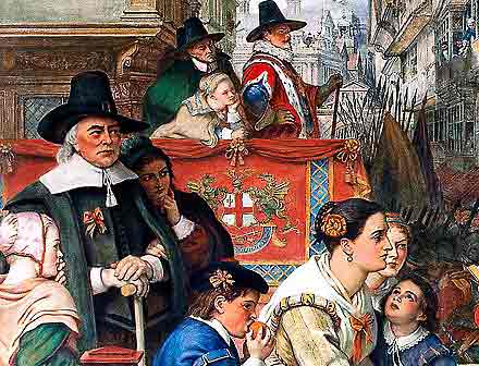 (2) The train bands leaving London to relieve the siege of Gloucester