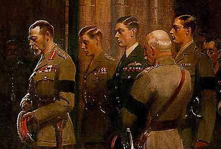 (4) The Burial of the Unknown Warrior in Westminster Abbey