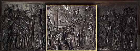 (2) Elizabeth knighting Francis Drake