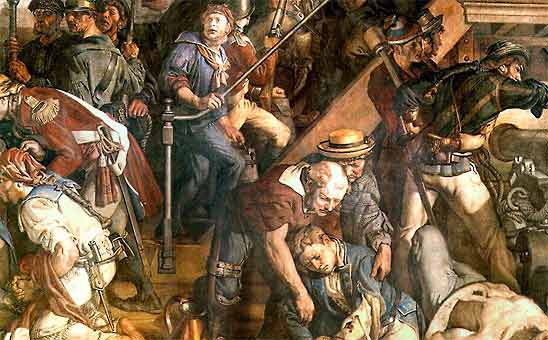 (6) 'The Death of Nelson' by Daniel Maclise
